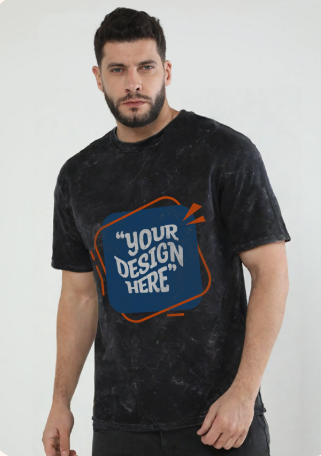Unisex Acid Washed Oversized Tee