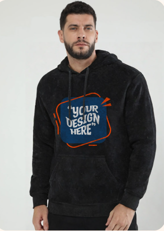 Unisex Acid Washed Hoodie